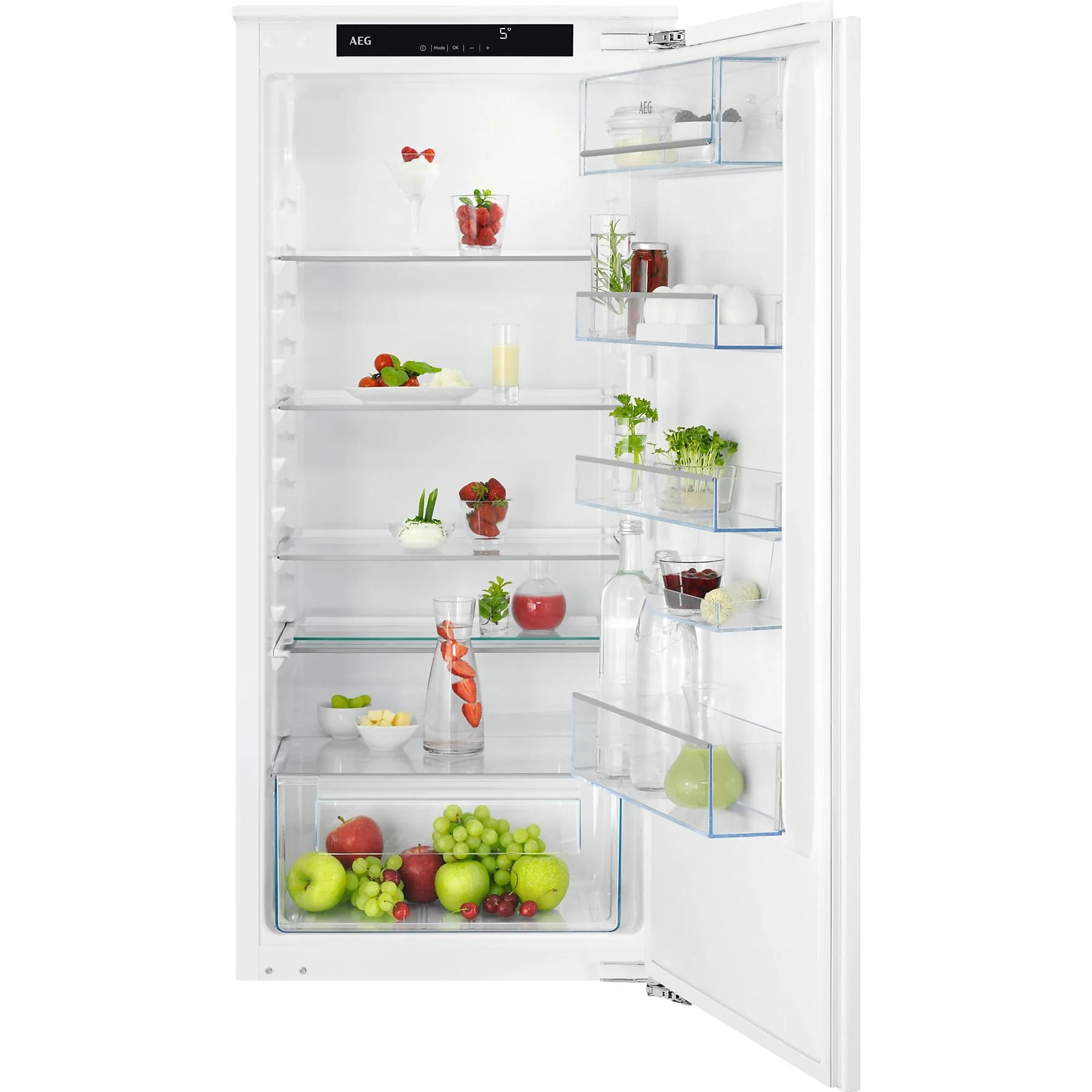 AEG Serie 5000 OptiSpace Kühlschrank 203 l D 1224 mm Weiss TSK5O12WDF