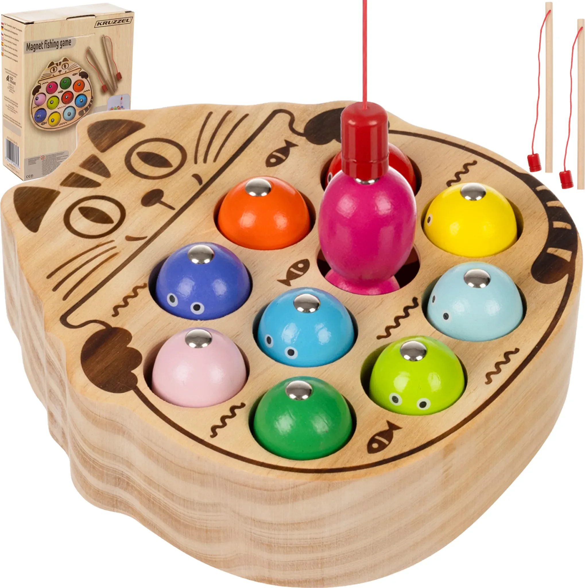 Kruzzel – Magnetisches Angelspiel aus Holz (Montessori)