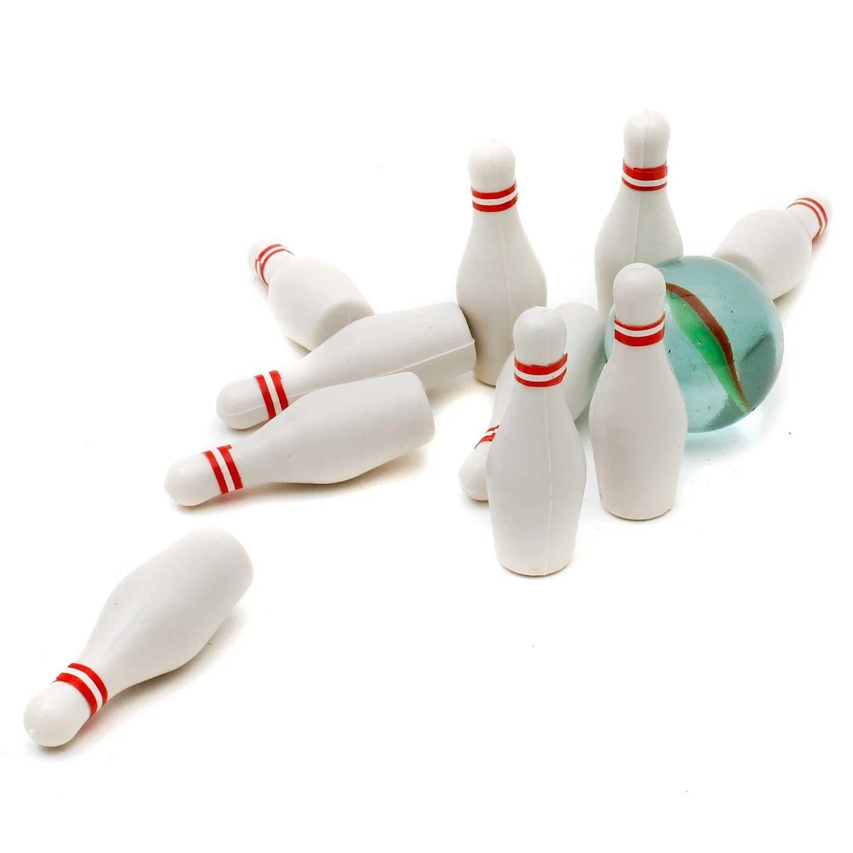Mini Bowling Set – Tisch-Kegelspiel aus Holz