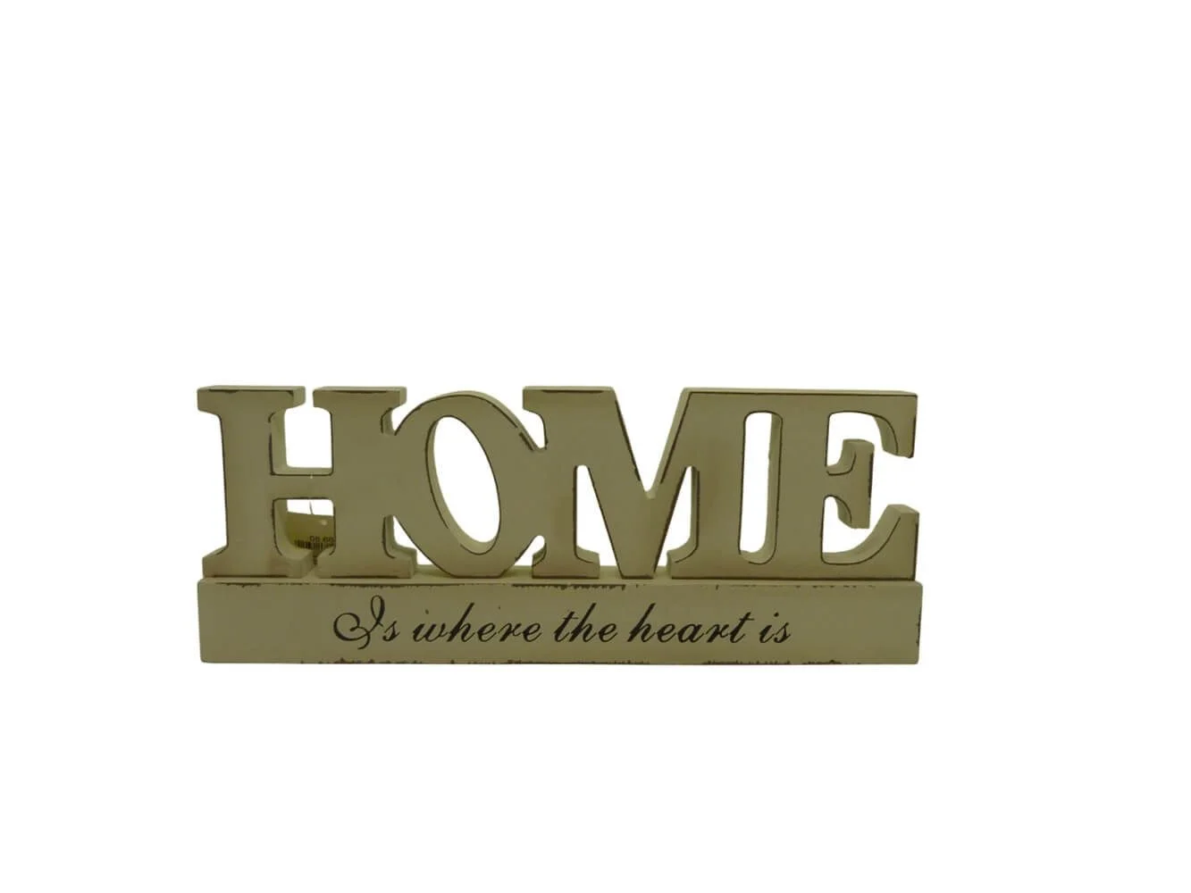 Deko-Schriftzug „HOME“ – Shabby Weiß, Holz, 40,5 cm