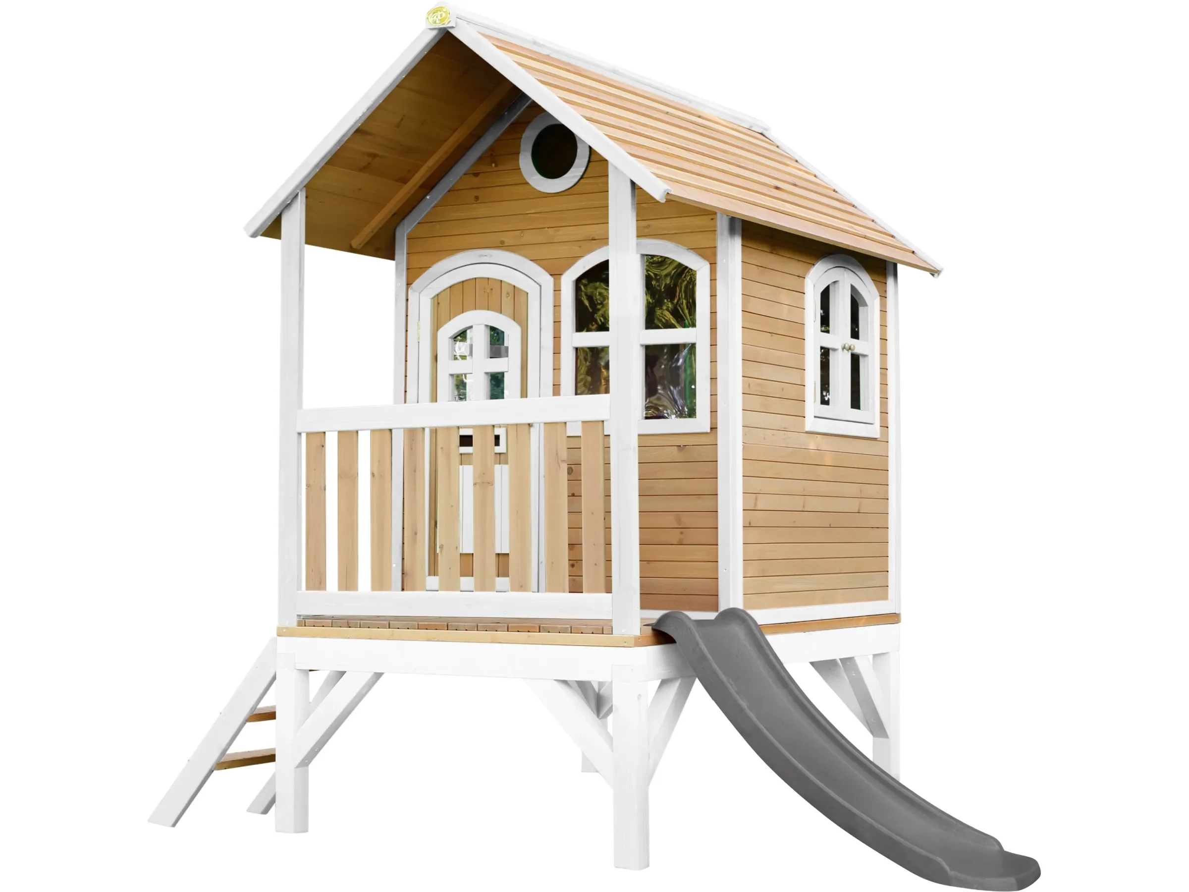 Axi Tom Spielhaus mit grauer Rutsche 191 x 287 x 231 cm