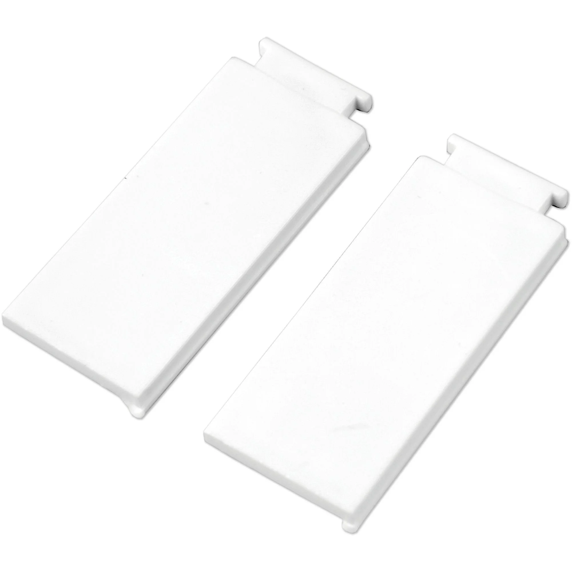Gardinenschienen-Zubehör – Seitendeckel für Innenlaufschienen, 1-läufig, Weiß