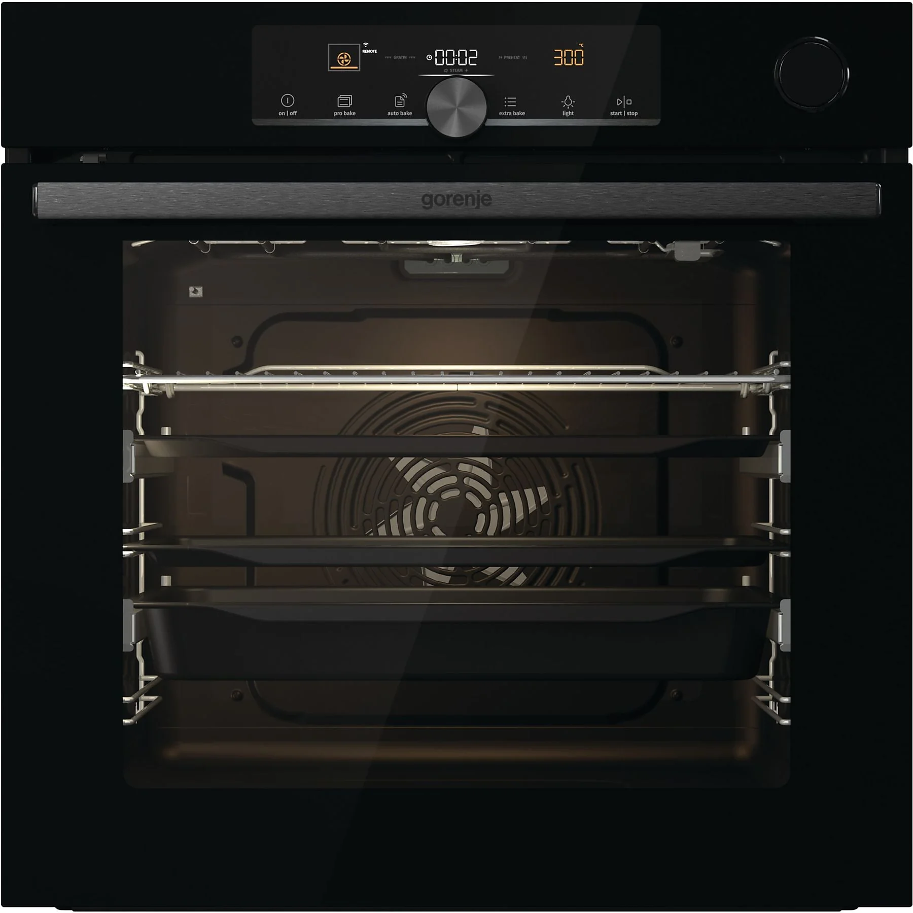Gorenje BPSA6747A08BGWI Einbau Backofen 77 l mit Dampfgarfunktion