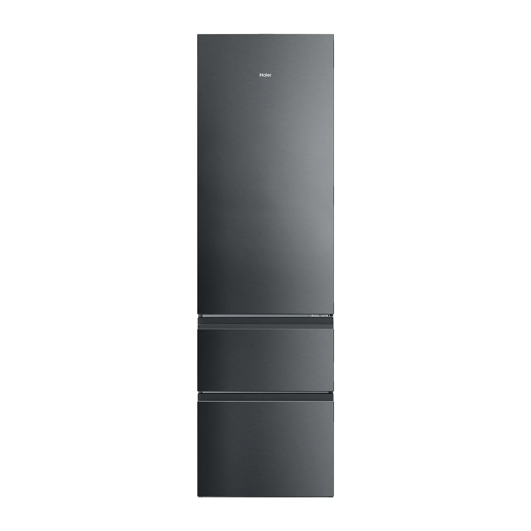 Haier HTR3620CNMP Kühlgefrierkombination C 414 l 205 cm Dark Inox