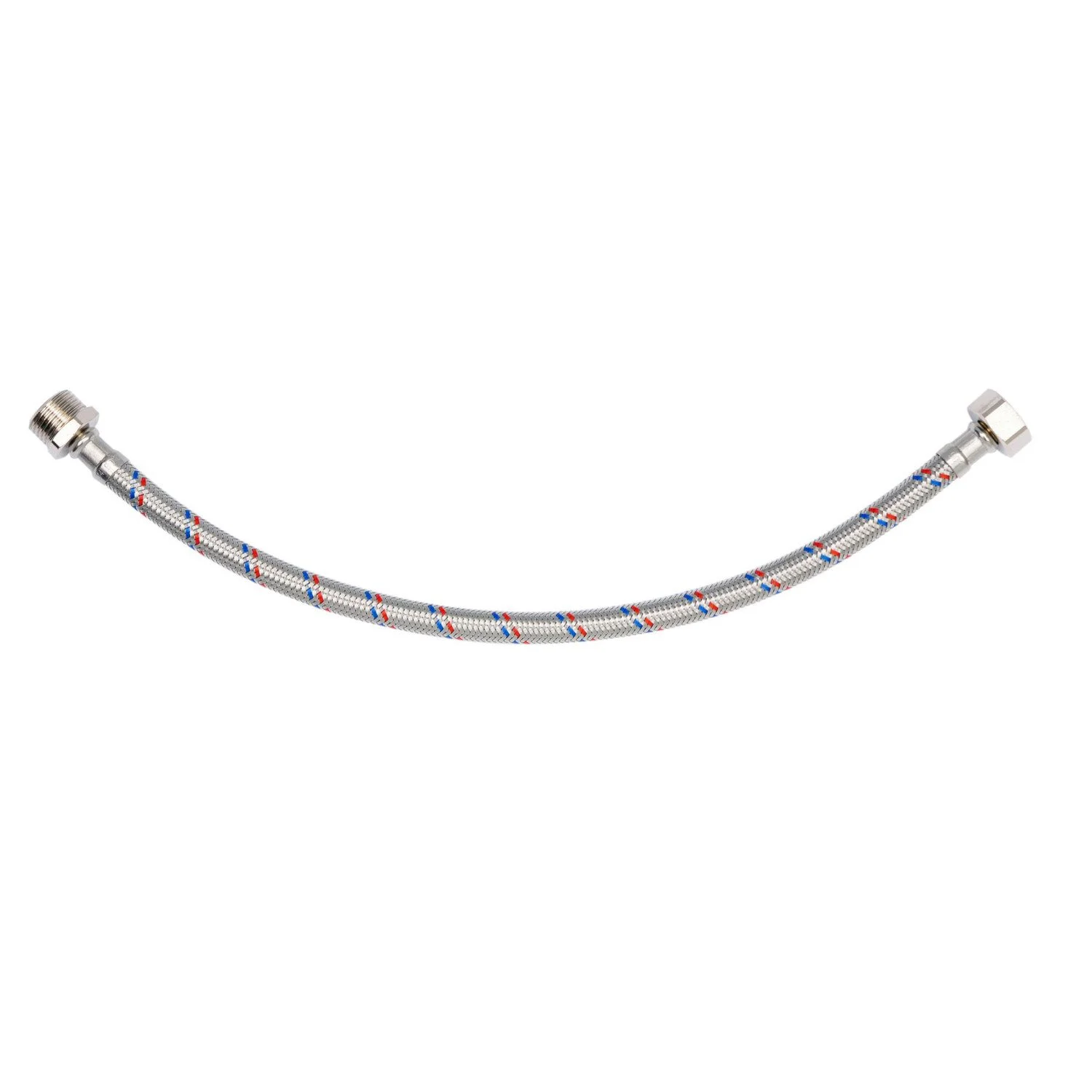 Flexibler Anschlussschlauch 3/8" IG × 3/8" AG – 300 mm, Edelstahlgeflecht