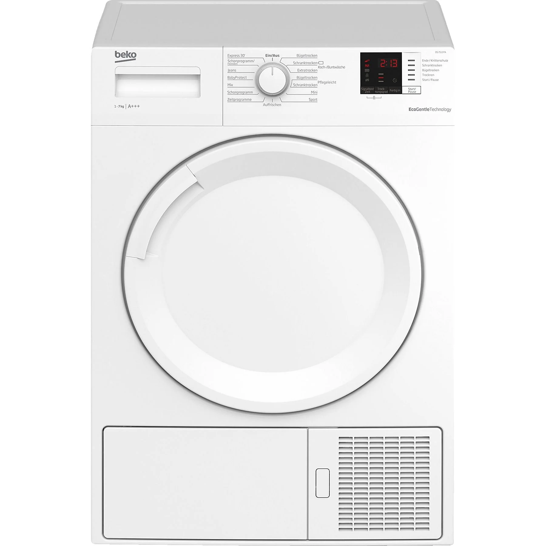 Beko DS7512PA Wärmepumpentrockner 7 kg A+++ energieeffizient weiß