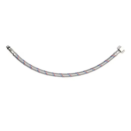 Flexibler Anschlussschlauch 3/8" IG × M10x1 AG – 500 mm, Edelstahlgeflecht