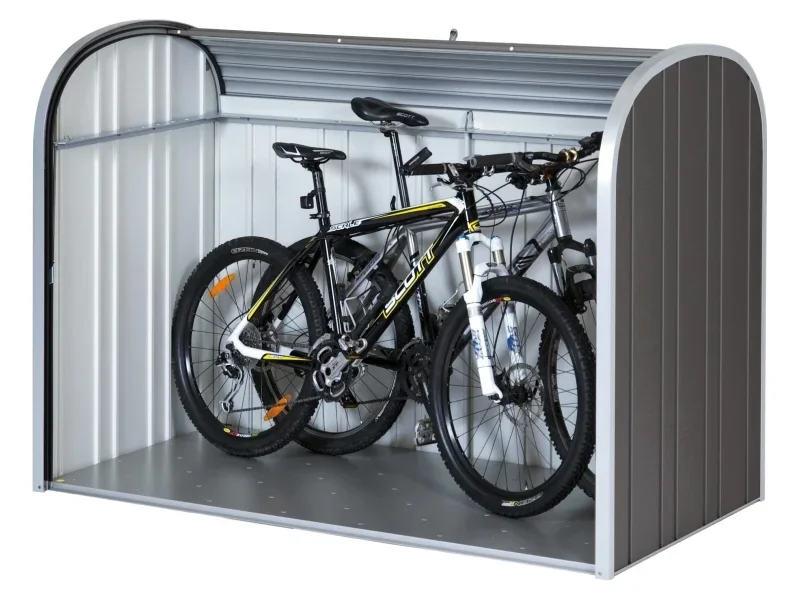 BIOHORT StoreMax 190 Garten-Aufbewahrungsbox Dunkelgrau Metallic