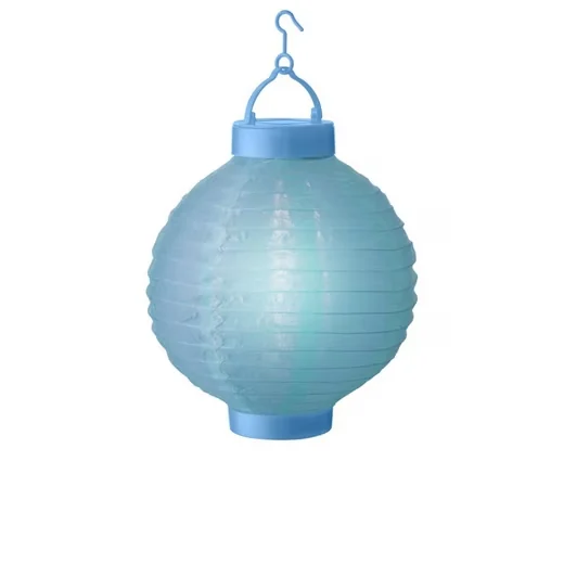 LED Solar Lampion – Blau, 20 cm – Party-, Balkon- & Gartenlaterne