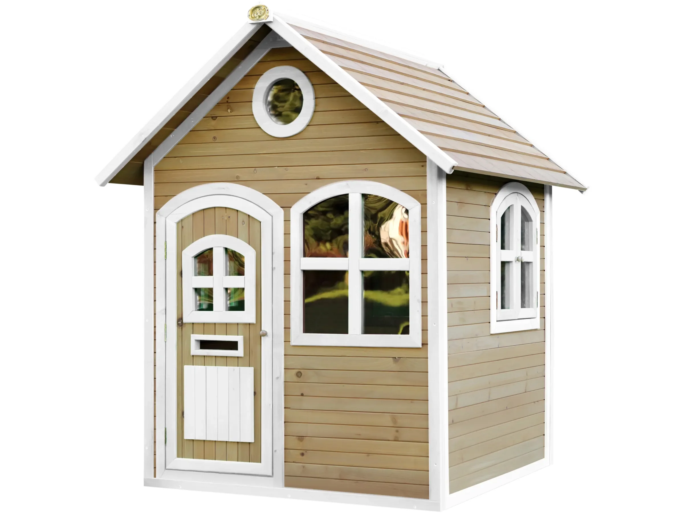 Axi Julia Spielhaus Kinder Braun Weiß 151 x 137 x 175 cm
