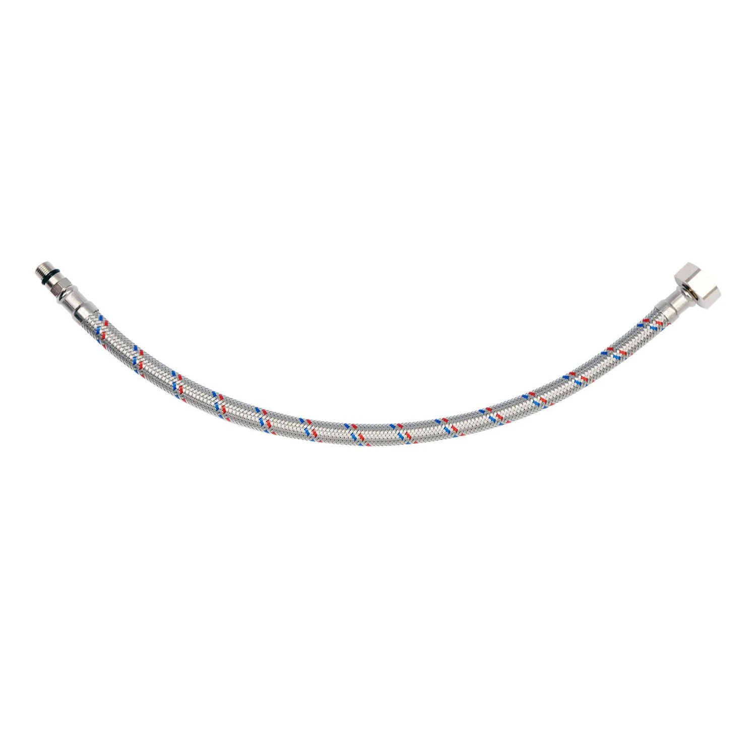 Flexibler Anschlussschlauch 3/8" IG × M10x1 AG – 600 mm, Edelstahlgeflecht
