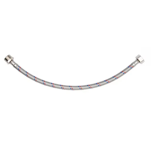 Flexibler Anschlussschlauch 3/8" IG × 3/8" AG – 500 mm, Edelstahlgeflecht